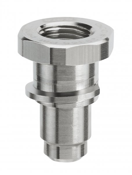 SATA Becheradapter: minijet-QCC (unten) - minijet-Gewinde (oben)