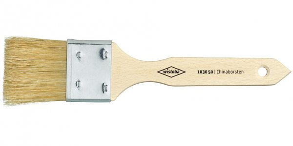 Vertreiber-Pinsel Profi, helle Borste mit Holzstiel