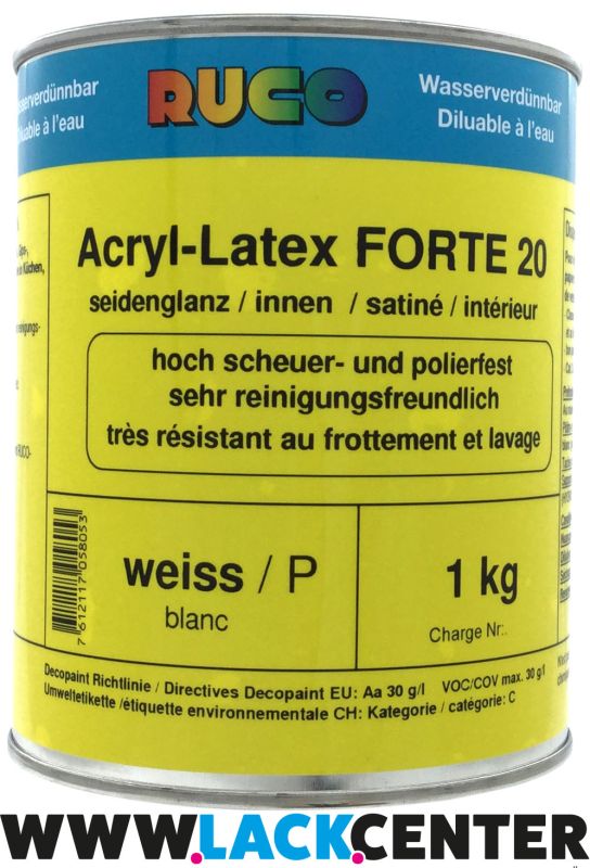 Acryl-Latex Forte 20 Wohnraumfarbe