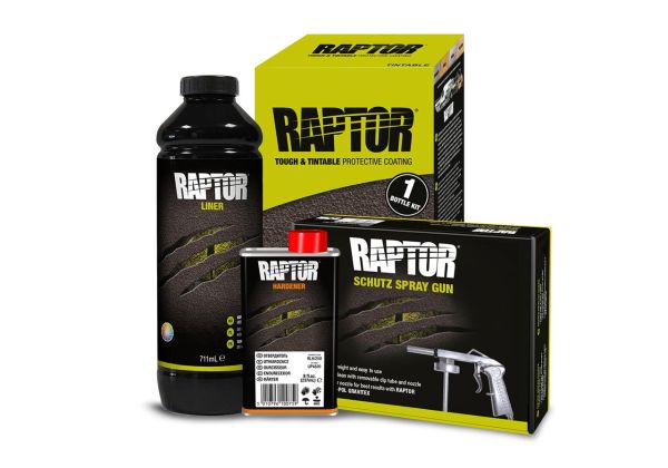 Raptor Lack Flaschen-Kit, Schwarz mit Gun 1