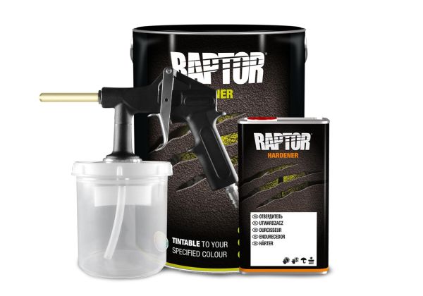 Raptor Lack Gebinde-Kit, Weiß mit Gun VV