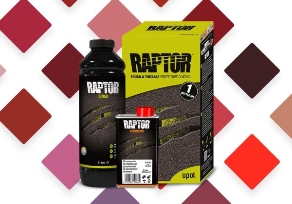 Raptor Lack Flaschen-Kit, Rot-Farbtöne