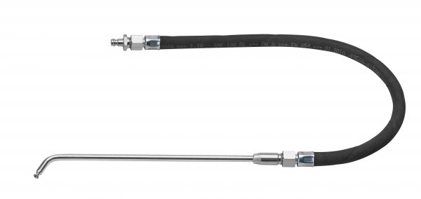 SATA Venturi-Hakensonde Ø 7 mm, mit flexiblem Führungsschlauch, Venturi Sprührohr, für Hohlraum- und