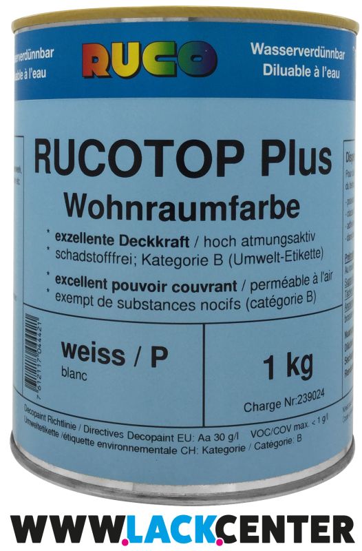 RUCOTOP-PLUS Wohnraumfarbe weiß